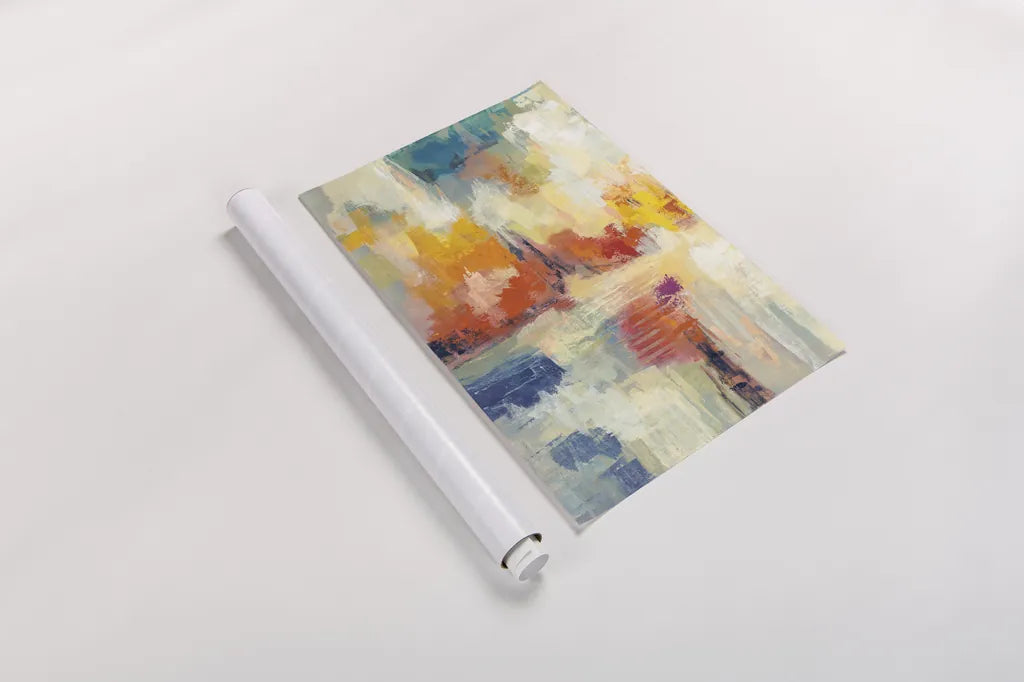 Bright Coral Reef by Silvia Vassileva. shown as a rolled paper print. Available as archival giclee rolled canvas, fine art paper, or poster print. SKU 64577i.