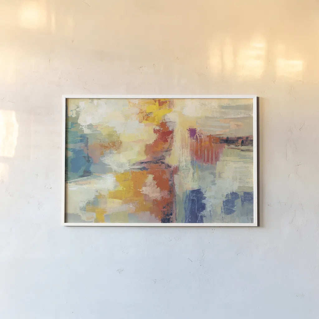 Bright Coral Reef by Silvia Vassileva. shown as a paper print in a white frame. Available as a archival giclee rolled canvas, fine art paper, or poster print. SKU 64577i.