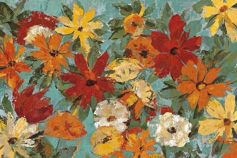 Bright Expressive Garden by Silvia Vassileva. SKU 8758i. Archival Giclee Fine art print for wall decor.