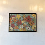 Bright Expressive Garden by Silvia Vassileva. shown as a paper print in a black flame. Available as a archival giclee rolled canvas, fine art paper, or poster print. SKU 8758i.