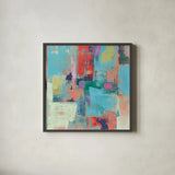 Bright Reflections Crop by Silvia Vassileva. Shown in a sleek black glass frame for a contemporary gallery look. Available as an archival giclee rolled canvas, fine art paper, or poster print. SKU 33620a.