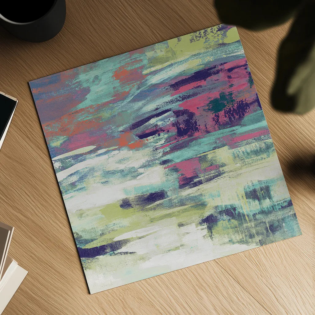 Bright Wave by Silvia Vassileva. Shown as a detailed flat fine art print, highlighting archival giclee quality. Available as an archival giclee rolled canvas, fine art paper, or poster print. SKU 33623a.