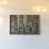 Broadway Evening by Silvia Vassileva. shown as a paper print in a natural frame. Available as a archival giclee rolled canvas, fine art paper, or poster print. SKU 60276i.