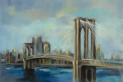 Brooklyn Bridge by Silvia Vassileva. SKU 34100i. Archival Giclee Fine art print for wall decor.