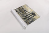 Brooklyn Bridge Gray and Gold by Silvia Vassileva. shown as a rolled paper print. Available as archival giclee rolled canvas, fine art paper, or poster print. SKU 44892i.
