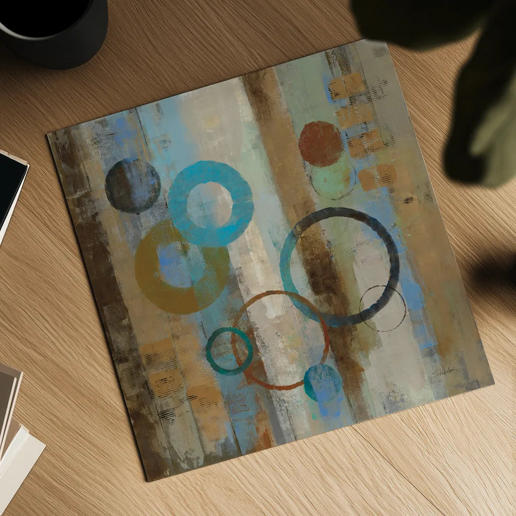 Bubble Graffiti I by Silvia Vassileva. Shown as a detailed flat fine art print, highlighting archival giclee quality. Available as an archival giclee rolled canvas, fine art paper, or poster print. SKU 10545a.