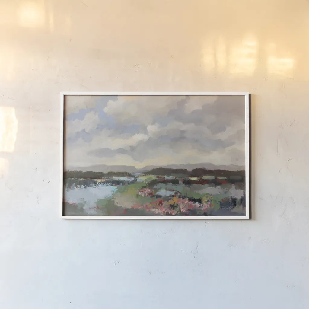 By the Lake by Silvia Vassileva. shown as a paper print in a white frame. Available as a archival giclee rolled canvas, fine art paper, or poster print. SKU 86369i.