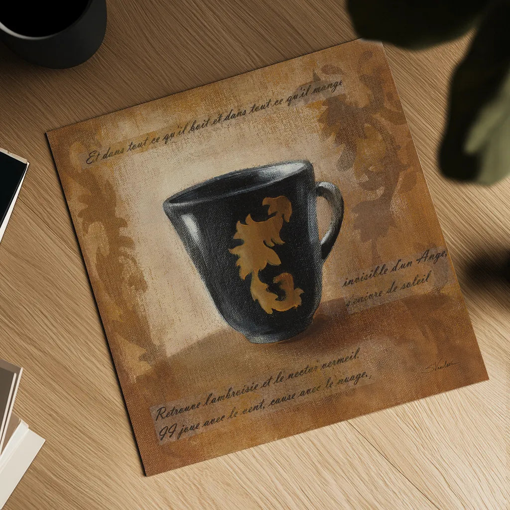 Cafe Baroque IV by Silvia Vassileva. Shown as a detailed flat fine art print, highlighting archival giclee quality. Available as an archival giclee rolled canvas, fine art paper, or poster print. SKU 60326a.