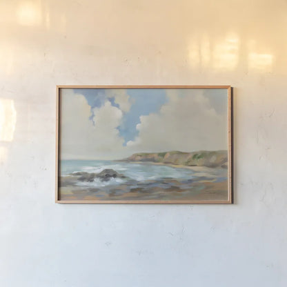 California Coast Marine Layer by Silvia Vassileva. shown as a paper print in a natural frame. Available as a archival giclee rolled canvas, fine art paper, or poster print. SKU 86936i.