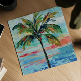 California Palm II by Silvia Vassileva. Shown as a detailed flat fine art print, highlighting archival giclee quality. Available as an archival giclee rolled canvas, fine art paper, or poster print. SKU 22487a.