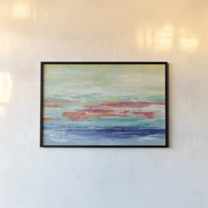 California Surf by Silvia Vassileva. shown as a paper print in a black flame. Available as a archival giclee rolled canvas, fine art paper, or poster print. SKU 23851i.