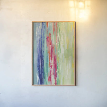 California Surf Bright Crop by Silvia Vassileva. shown as a paper print in a natural frame. Available as a archival giclee rolled canvas, fine art paper, or poster print. SKU 64578h.