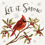 Cardinal Christmas IV by Silvia Vassileva. SKU 57829a. Archival Giclee Fine art print for wall decor.