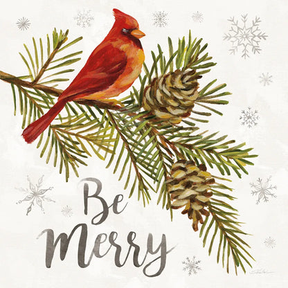 Cardinal Christmas VI by Silvia Vassileva. SKU 57831a. Archival Giclee Fine art print for wall decor.