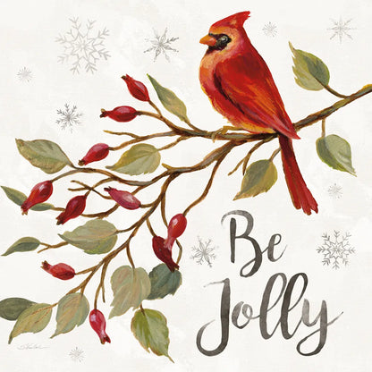 Cardinal Christmas VII by Silvia Vassileva. SKU 57832a. Archival Giclee Fine art print for wall decor.