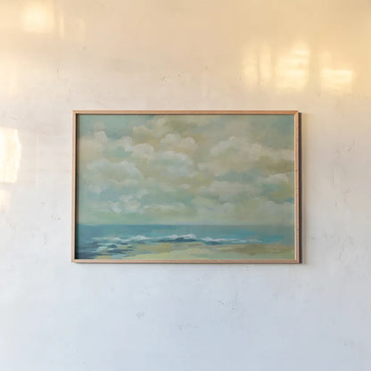 Caressing Ocean Breeze by Silvia Vassileva. shown as a paper print in a natural frame. Available as a archival giclee rolled canvas, fine art paper, or poster print. SKU 82437i.