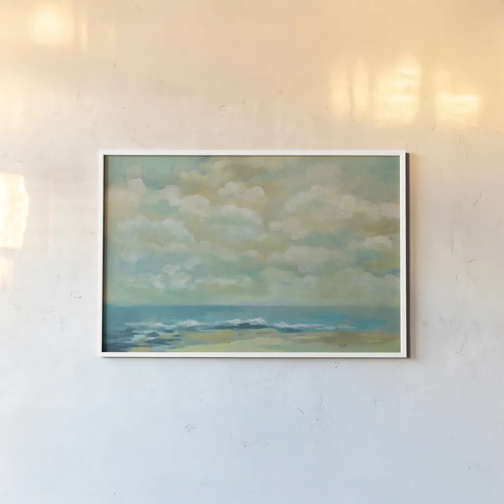 Caressing Ocean Breeze by Silvia Vassileva. shown as a paper print in a white frame. Available as a archival giclee rolled canvas, fine art paper, or poster print. SKU 82437i.