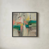 Caribbean Cabana by Silvia Vassileva. Shown in a sleek black glass frame for a contemporary gallery look. Available as an archival giclee rolled canvas, fine art paper, or poster print. SKU 104642a.
