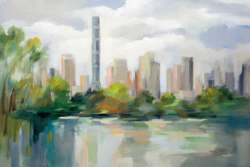 Central Park Early Spring by Silvia Vassileva. SKU 80517i. Archival Giclee Fine art print for wall decor.