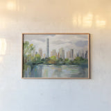 Central Park Early Spring by Silvia Vassileva. shown as a paper print in a natural frame. Available as a archival giclee rolled canvas, fine art paper, or poster print. SKU 80517i.