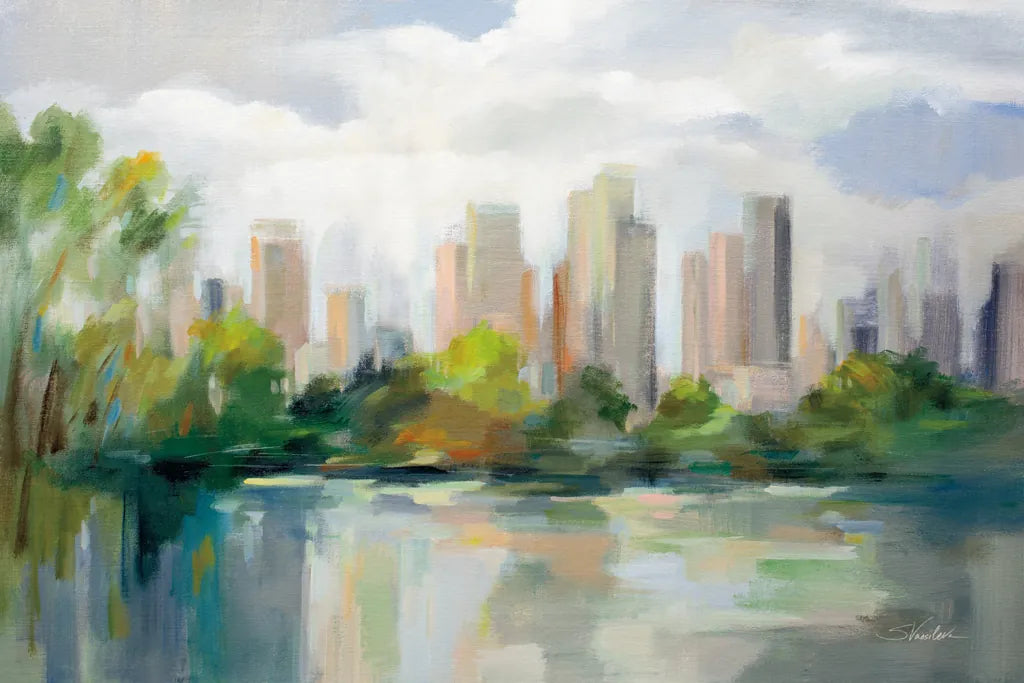 Central Park Skyline by Silvia Vassileva. SKU 81931i. Archival Giclee Fine art print for wall decor.