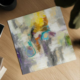 Chalk on Asphalt by Silvia Vassileva. Shown as a detailed flat fine art print, highlighting archival giclee quality. Available as an archival giclee rolled canvas, fine art paper, or poster print. SKU 35307a.