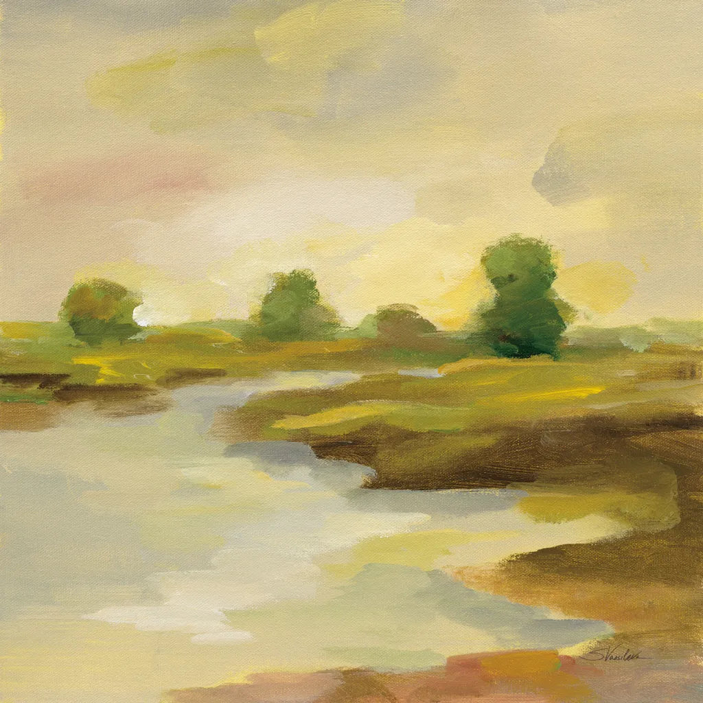 Chartreuse Fields I by Silvia Vassileva. SKU 69161a. Archival Giclee Fine art print for wall decor.