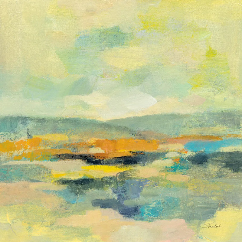 Chartreuse Hills I by Silvia Vassileva. SKU 85623a. Archival Giclee Fine art print for wall decor.