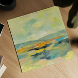 Chartreuse Hills I by Silvia Vassileva. Shown as a detailed flat fine art print, highlighting archival giclee quality. Available as an archival giclee rolled canvas, fine art paper, or poster print. SKU 85623a.