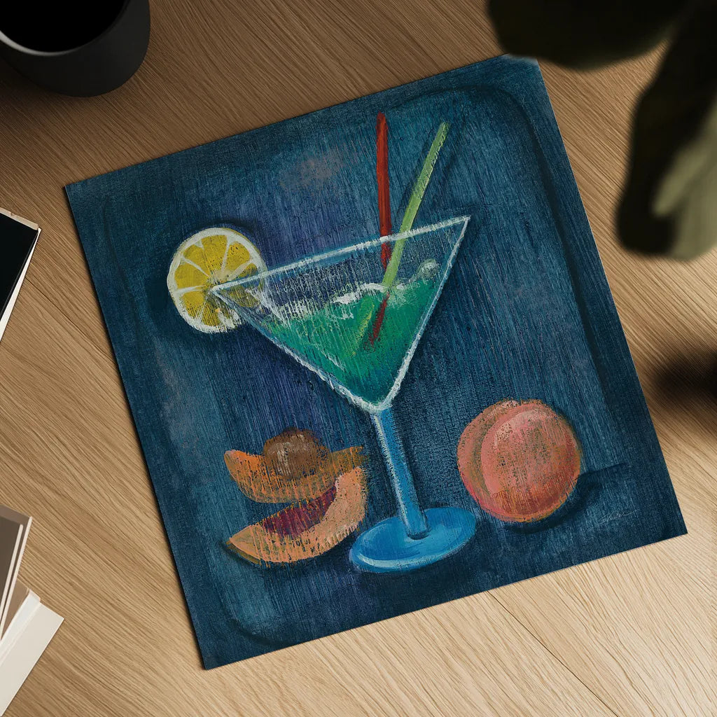 Cheers II by Silvia Vassileva. Shown as a detailed flat fine art print, highlighting archival giclee quality. Available as an archival giclee rolled canvas, fine art paper, or poster print. SKU 64389a.