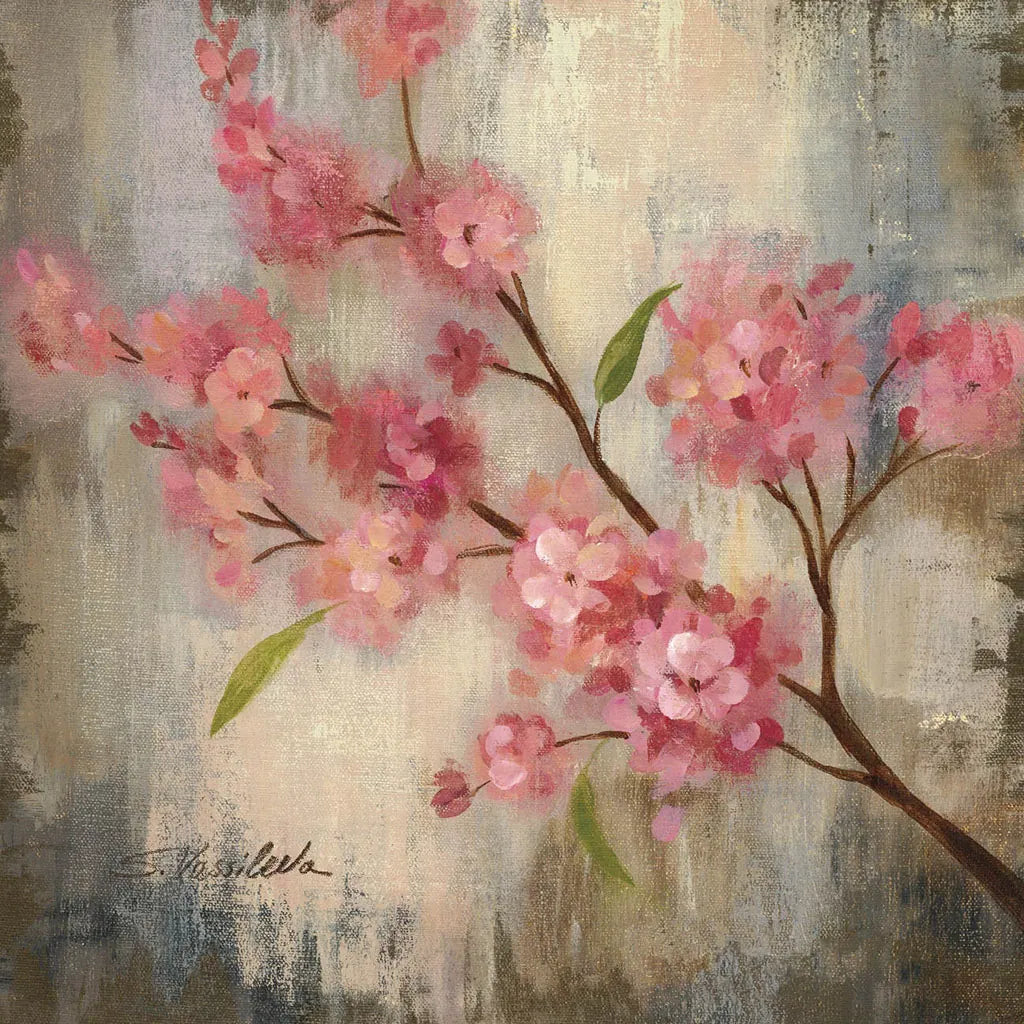 Cherry Blossom II by Silvia Vassileva. SKU 7888a. Archival Giclee Fine art print for wall decor.