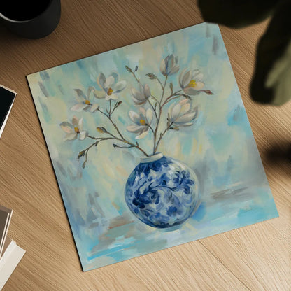 Chinoiserie and Branches by Silvia Vassileva. Shown as a detailed flat fine art print, highlighting archival giclee quality. Available as an archival giclee rolled canvas, fine art paper, or poster print. SKU 54376a.