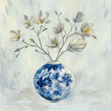 Chinoiserie and Branches Neutral by Silvia Vassileva. SKU 56444a. Archival Giclee Fine art print for wall decor.