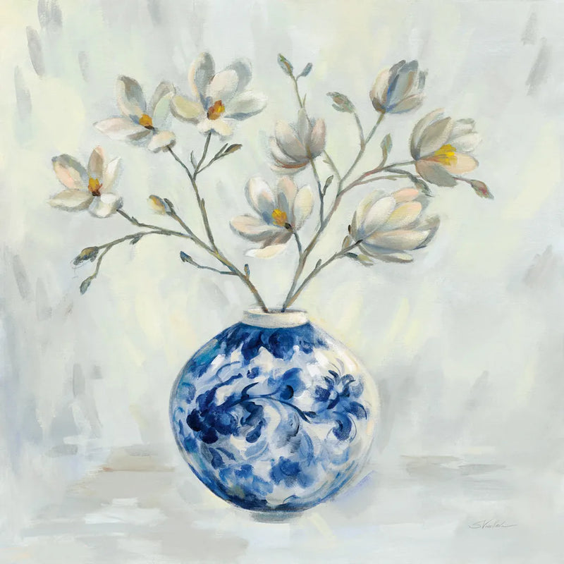 Chinoiserie and Branches Neutral by Silvia Vassileva. SKU 56444a. Archival Giclee Fine art print for wall decor.