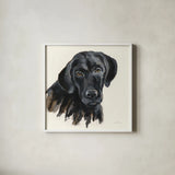 Chrissy by Silvia Vassileva. Shown in a crisp white glass frame for a clean and minimalist style. Available as an archival giclee rolled canvas, fine art paper, or poster print. SKU 56023a.