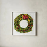 Christmas Moment by Silvia Vassileva. Shown in a crisp white glass frame for a clean and minimalist style. Available as an archival giclee rolled canvas, fine art paper, or poster print. SKU 65239a.