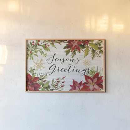 Christmas Moments I by Silvia Vassileva. shown as a paper print in a natural frame. Available as a archival giclee rolled canvas, fine art paper, or poster print. SKU 51796i.