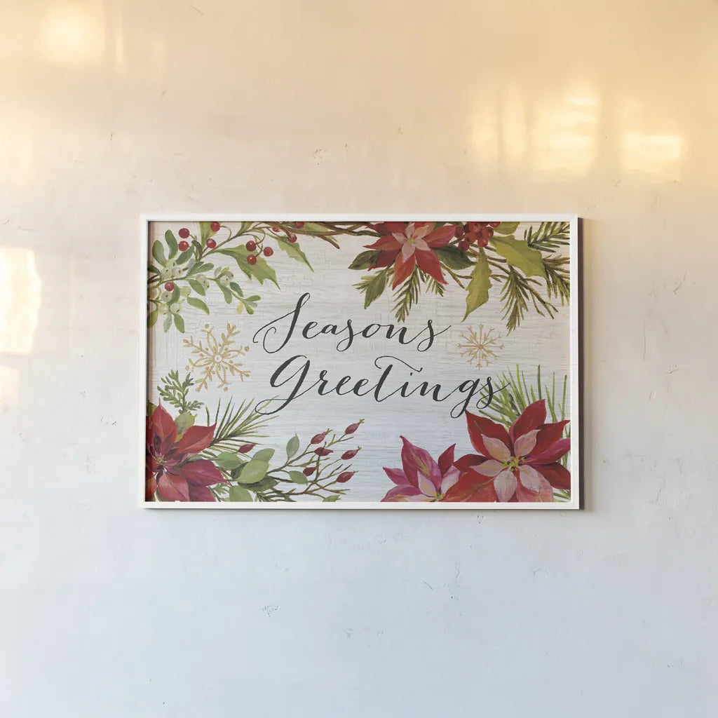 Christmas Moments I by Silvia Vassileva. shown as a paper print in a white frame. Available as a archival giclee rolled canvas, fine art paper, or poster print. SKU 51796i.