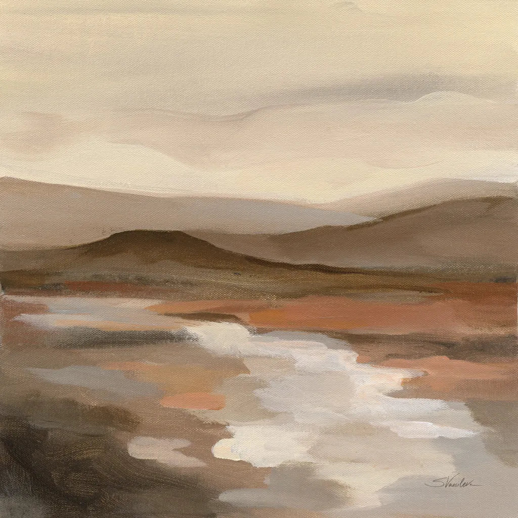 Cinnamon Riverbank II by Silvia Vassileva. SKU 71963a. Archival Giclee Fine art print for wall decor.