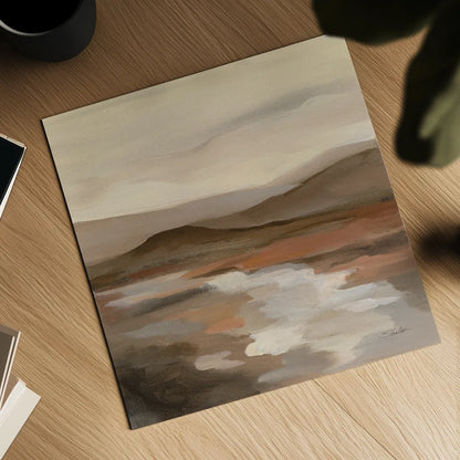 Cinnamon Riverbank II by Silvia Vassileva. Shown as a detailed flat fine art print, highlighting archival giclee quality. Available as an archival giclee rolled canvas, fine art paper, or poster print. SKU 71963a.