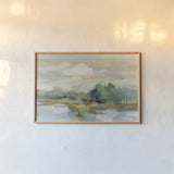 Clear Horizon by Silvia Vassileva. shown as a paper print in a natural frame. Available as a archival giclee rolled canvas, fine art paper, or poster print. SKU 84280i.