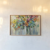 Cloud of Flowers by Silvia Vassileva. shown as a paper print in a natural frame. Available as a archival giclee rolled canvas, fine art paper, or poster print. SKU 59951i.