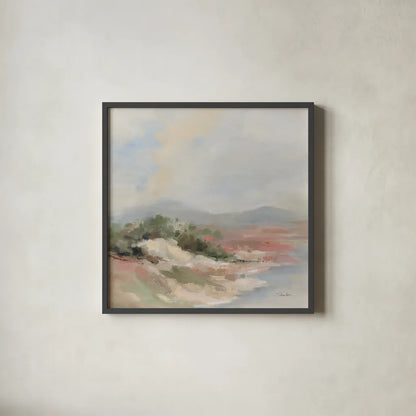 Clouds Whisper by Silvia Vassileva. Shown in a sleek black glass frame for a contemporary gallery look. Available as an archival giclee rolled canvas, fine art paper, or poster print. SKU 94821a.