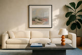Clouds Whisper by Silvia Vassileva. Displayed in a glass frame with matte in a clean modern living room. Available as an archival giclee rolled canvas, fine art paper, or poster print. SKU 94821a.