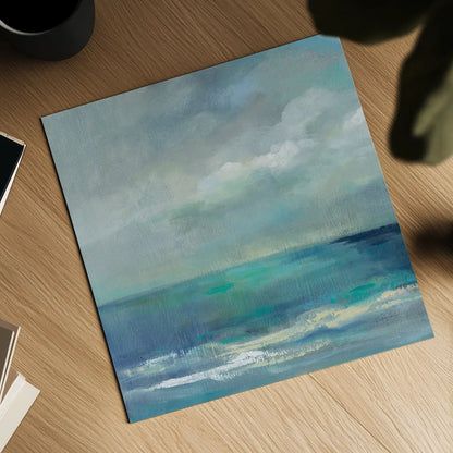 Clouds and Sea Crop II by Silvia Vassileva. Shown as a detailed flat fine art print, highlighting archival giclee quality. Available as an archival giclee rolled canvas, fine art paper, or poster print. SKU 60287a.