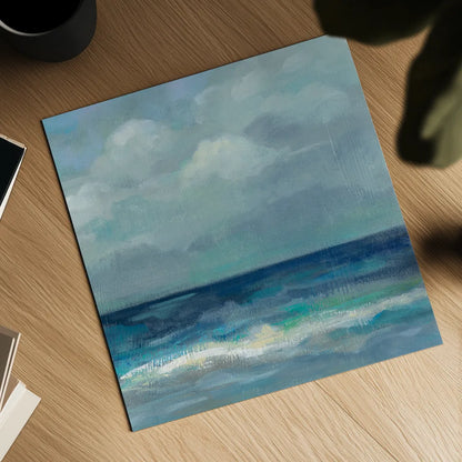 Clouds and Sea Crop III by Silvia Vassileva. Shown as a detailed flat fine art print, highlighting archival giclee quality. Available as an archival giclee rolled canvas, fine art paper, or poster print. SKU 60288a.