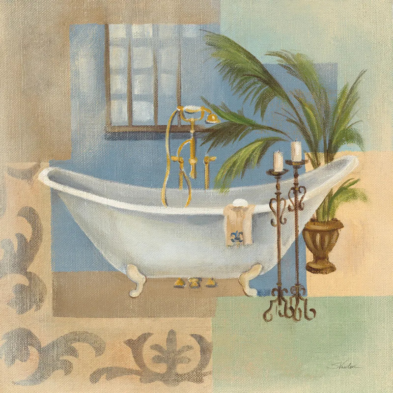 Coastal Bathtub II by Silvia Vassileva. SKU 3766a. Archival Giclee Fine art print for wall decor.
