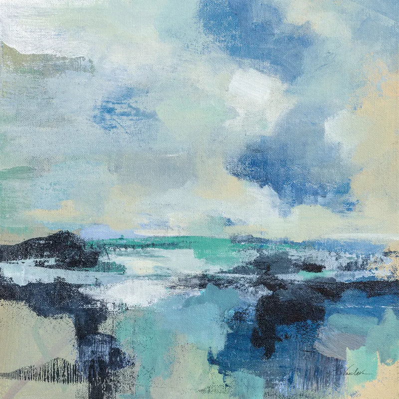 Coastal Blues I by Silvia Vassileva. SKU 84817a. Archival Giclee Fine art print for wall decor.