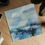 Coastal Blues II by Silvia Vassileva. Shown as a detailed flat fine art print, highlighting archival giclee quality. Available as an archival giclee rolled canvas, fine art paper, or poster print. SKU 84818a.