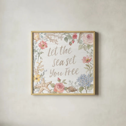 Coastal Cottage III by Silvia Vassileva. Shown in a natural wood glass frame for a timeless modern aesthetic. Available as an archival giclee rolled canvas, fine art paper, or poster print. SKU 80071a.